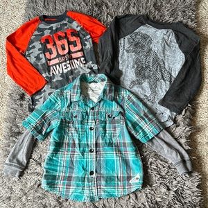 Boys long sleeve bundle size 5T